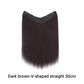 Extension de cheveux à clip en forme de U pour femmes
