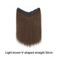 Extension de cheveux à clip en forme de U pour femmes