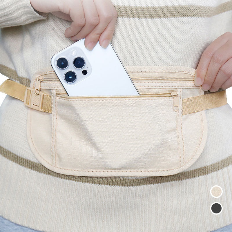 Ceinture porte-billets de voyage antivol avec blocage RFID