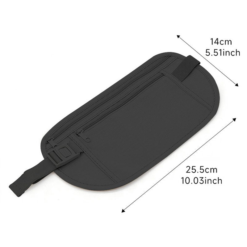 Ceinture porte-billets de voyage antivol avec blocage RFID