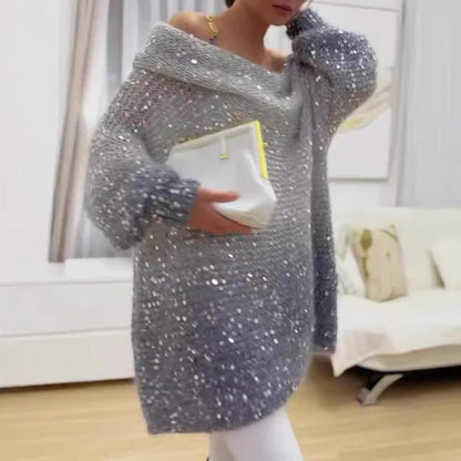 🔥Pull ample et confortable à épaules dénudées pour femmes