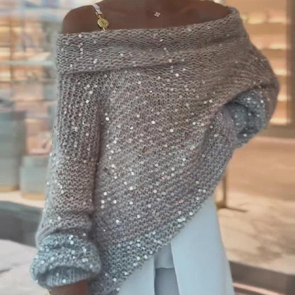🔥Pull ample et confortable à épaules dénudées pour femmes