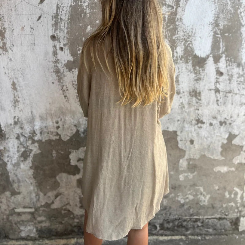 🔥Vente flash 52% de réduction💃Ensemble deux pièces chemise à manches longues et short décontracté pour femme