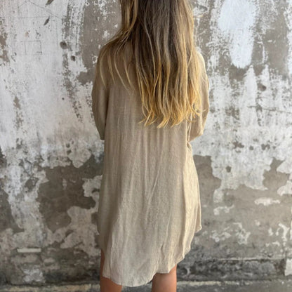 🔥Vente flash 52% de réduction💃Ensemble deux pièces chemise à manches longues et short décontracté pour femme