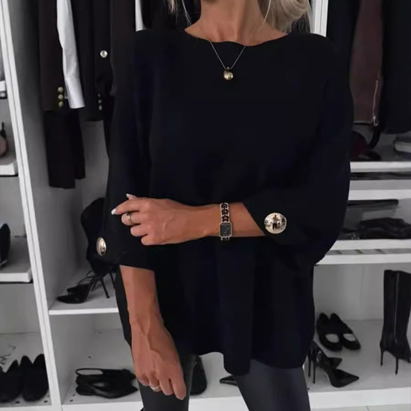 🎀Soldes limitées 49 % de réduction🎀Haut classique en tricot uni pour femme