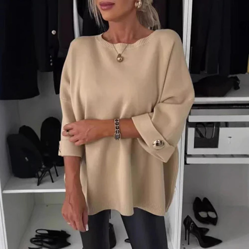 🎀Soldes limitées 49 % de réduction🎀Haut classique en tricot uni pour femme