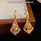 Boucles d'oreilles élégantes en forme de losange pour femmes