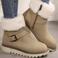 Bottes de Neige Chaudes à Fermeture Éclair pour Femmes