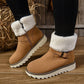 Bottes de Neige Chaudes à Fermeture Éclair pour Femmes