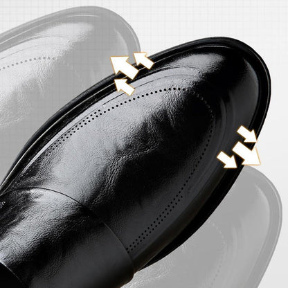Chaussures Professionnelles Décontractées à Enfiler en Cuir PU pour Hommes