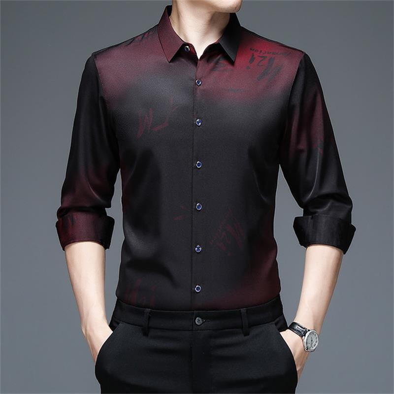 🔥50% de réduction🔥Vêtements pour hommes Automne Printemps Chemises boutonnées à manches longues