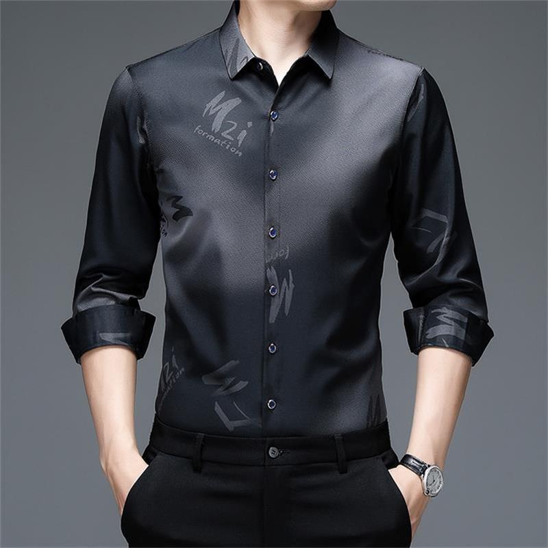 🔥50% de réduction🔥Vêtements pour hommes Automne Printemps Chemises boutonnées à manches longues