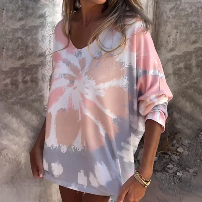 💥Printemps 50% de réduction🌤️Haut décontracté confortable à col en V pour femme