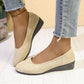 Chaussures élégantes et légères à talon compensé bas antidérapant