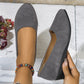 Chaussures élégantes et légères à talon compensé bas antidérapant