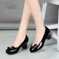 Chaussures à Talon Haut avec Nœud Brillant pour Femmes