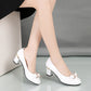 Chaussures à Talon Haut avec Nœud Brillant pour Femmes
