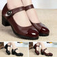 Chaussures orthopédiques en cuir à semelle souple et bouton diamant pour femmes【Confortable, antidérapant】