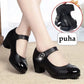 Chaussures orthopédiques en cuir à semelle souple et bouton diamant pour femmes【Confortable, antidérapant】