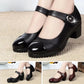 Chaussures orthopédiques en cuir à semelle souple et bouton diamant pour femmes【Confortable, antidérapant】
