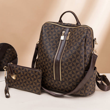 💜59 % DE RÉDUCTION 💜Combinaison élégante de sac à dos et de sac à main de grande capacité【Livraison gratuite】