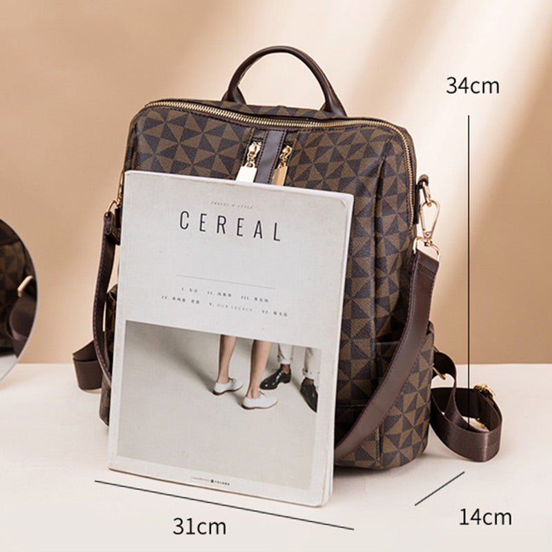 💜59 % DE RÉDUCTION 💜Combinaison élégante de sac à dos et de sac à main de grande capacité【Livraison gratuite】