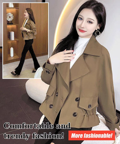 Trench-coat court de style coréen