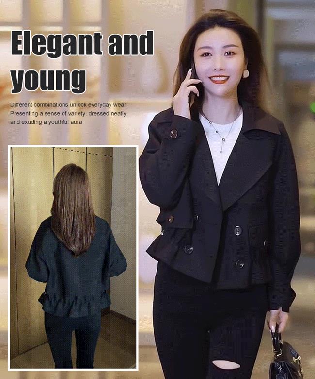 Trench-coat court de style coréen