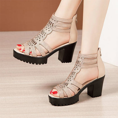 Spring Specials 🌸💐Sandales antidérapantes à talons hauts pour femmes