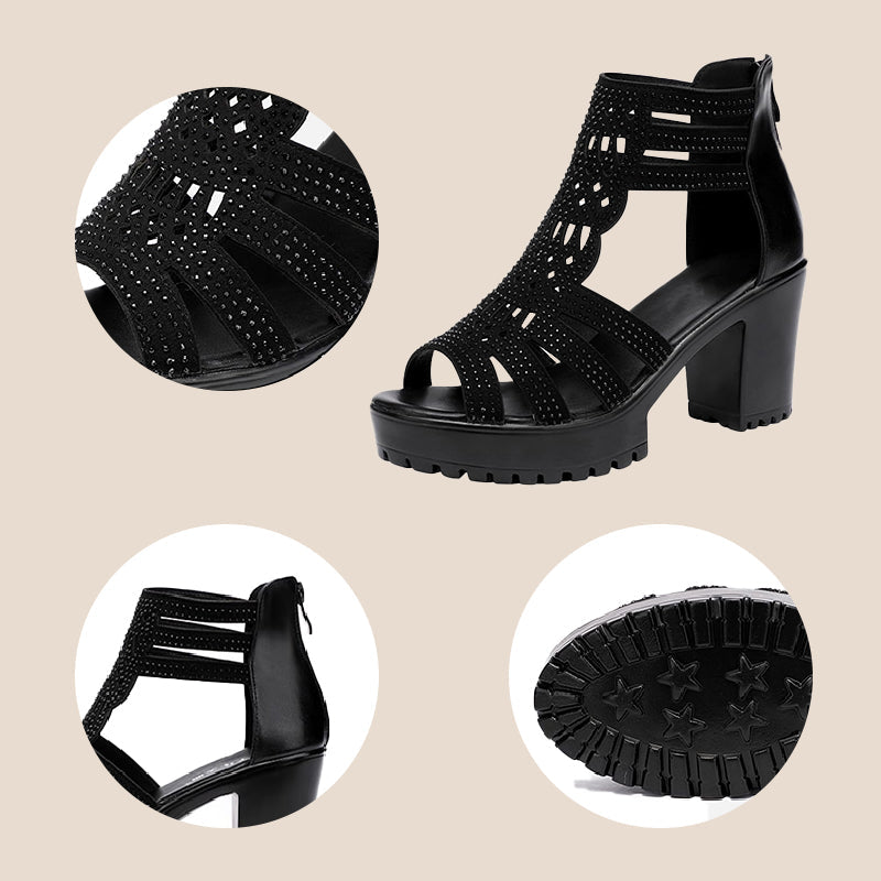 Spring Specials 🌸💐Sandales antidérapantes à talons hauts pour femmes