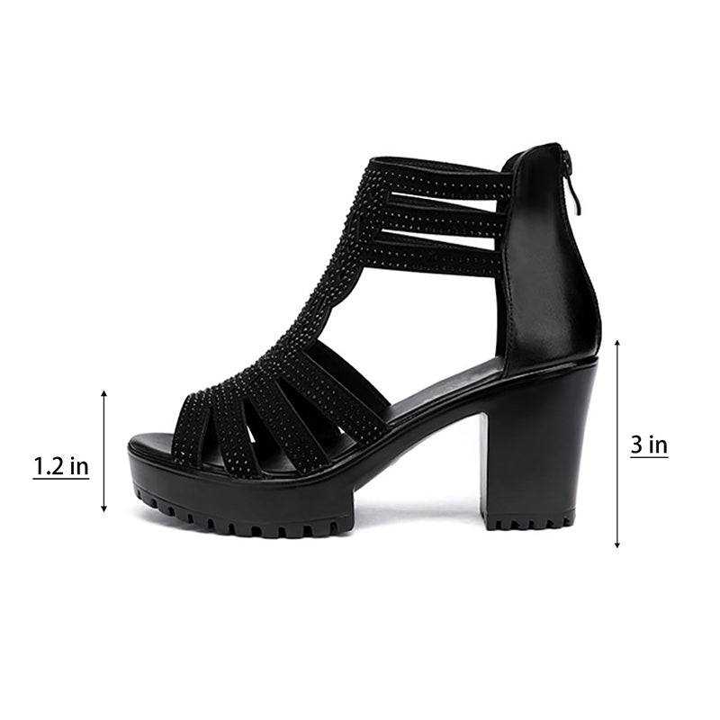 Spring Specials 🌸💐Sandales antidérapantes à talons hauts pour femmes