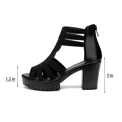 Spring Specials 🌸💐Sandales antidérapantes à talons hauts pour femmes