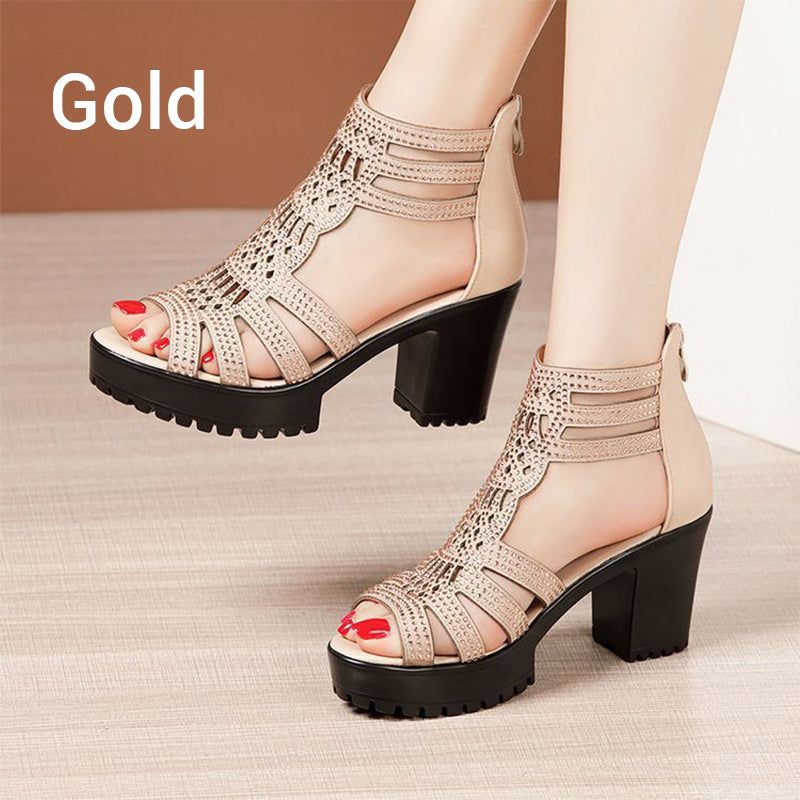 Spring Specials 🌸💐Sandales antidérapantes à talons hauts pour femmes