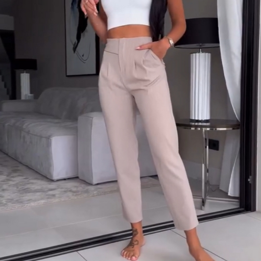 🔥Pantalon de costume à rayures polyvalent et décontracté pour femmes