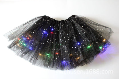 👗 50% DE RÉDUCTION ! ✨ Jupe Tutu LED Magique - Illumination Éclatante avec 8 Modes Lumineux, Parfaite pour Fêtes/Déguisements/Photos 💃🎉