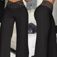 🍃Pantalon décontracté à taille haute et jambes larges pour femme