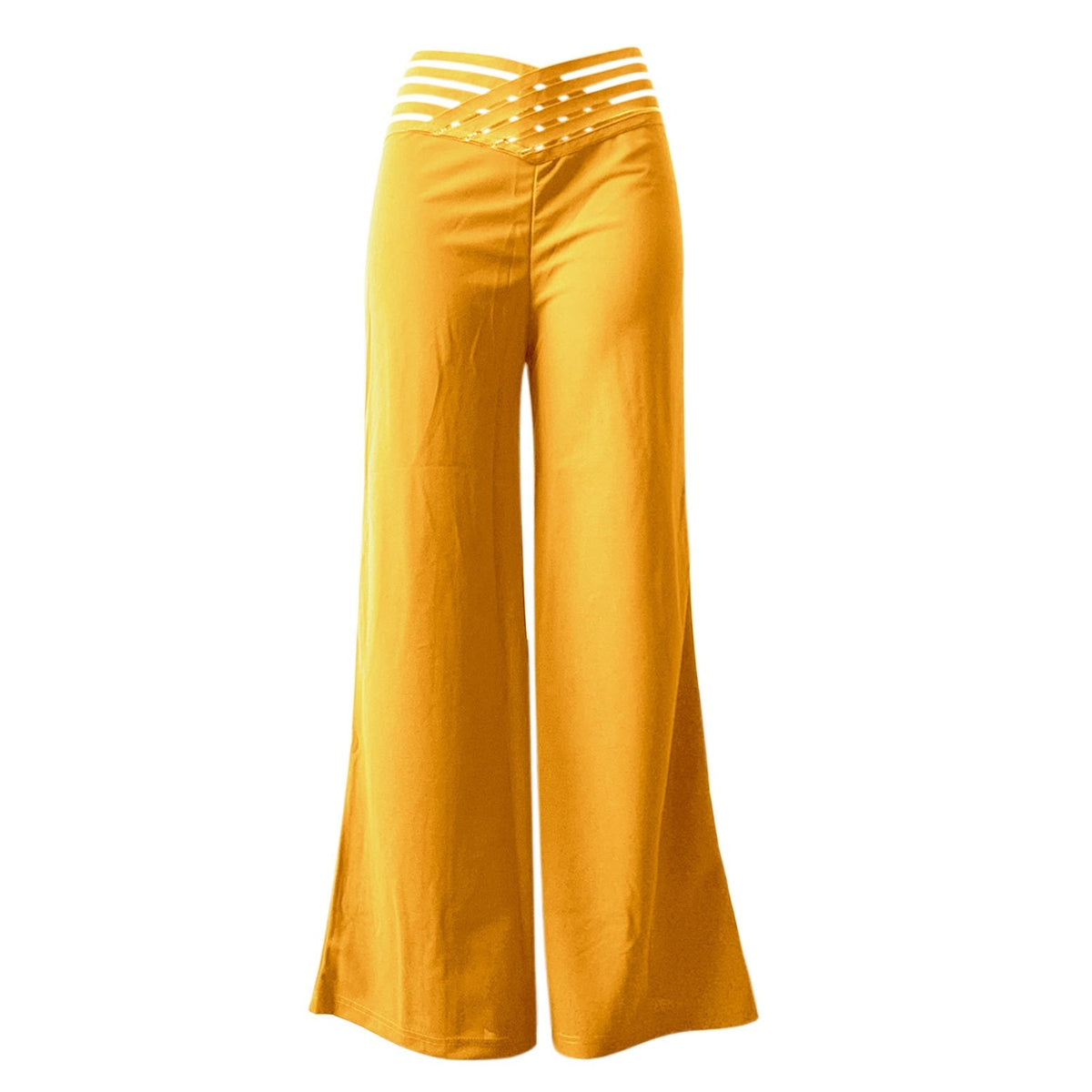 🍃Pantalon décontracté à taille haute et jambes larges pour femme