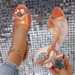 Talons aiguilles en maille et strass pour femmes