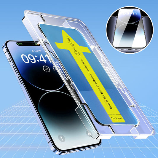 Protecteur d’Écran en Verre Trempé Premium & Kit d’Installation pour iPhone Séries 16-11