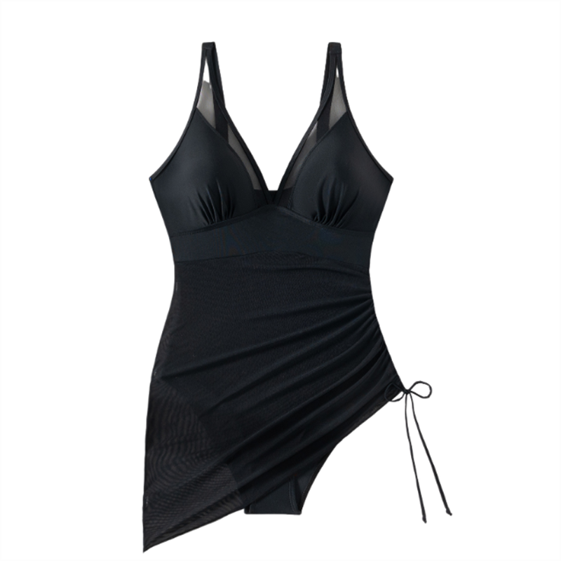 🏝️ Dernière vente 49% OFF🍧Le maillot de bain amincissant en mesh transparent avec wraps de sarong