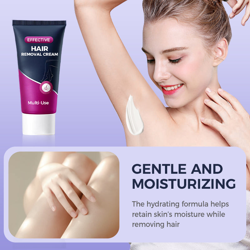 💧 Crème dépilatoire douce et efficace à usages multiples 💗 Pour une peau lisse et éclatante en toute simplicité