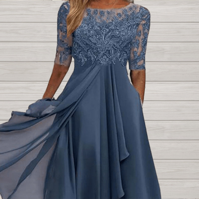 💖NOUVEAUTÉ - OFFRE À DURÉE LIMITÉE💖 Robe de cocktail fluide et élégante avec broderie