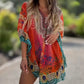 🔥Robe asymétrique pour femme avec col en V et coupe ample