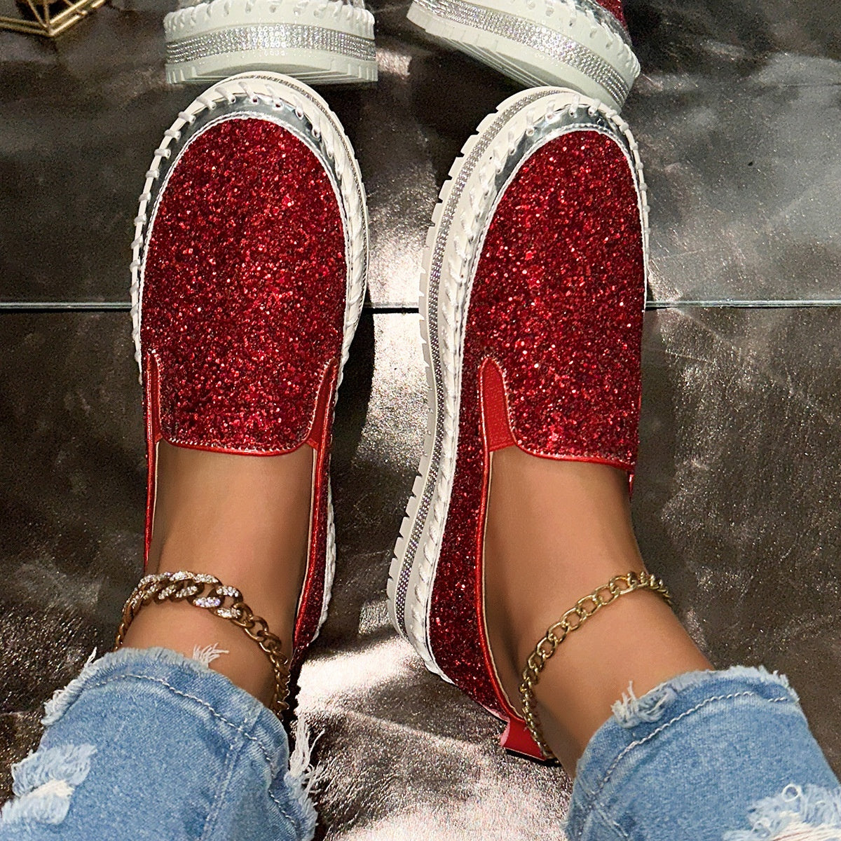 👟 60% DE RÉDUCTION! 🚶‍♀️ Chaussures Slip-On Décontractées pour Femme – Confortables, Légères & Faciles à Enfiler pour le Quotidien 🌸