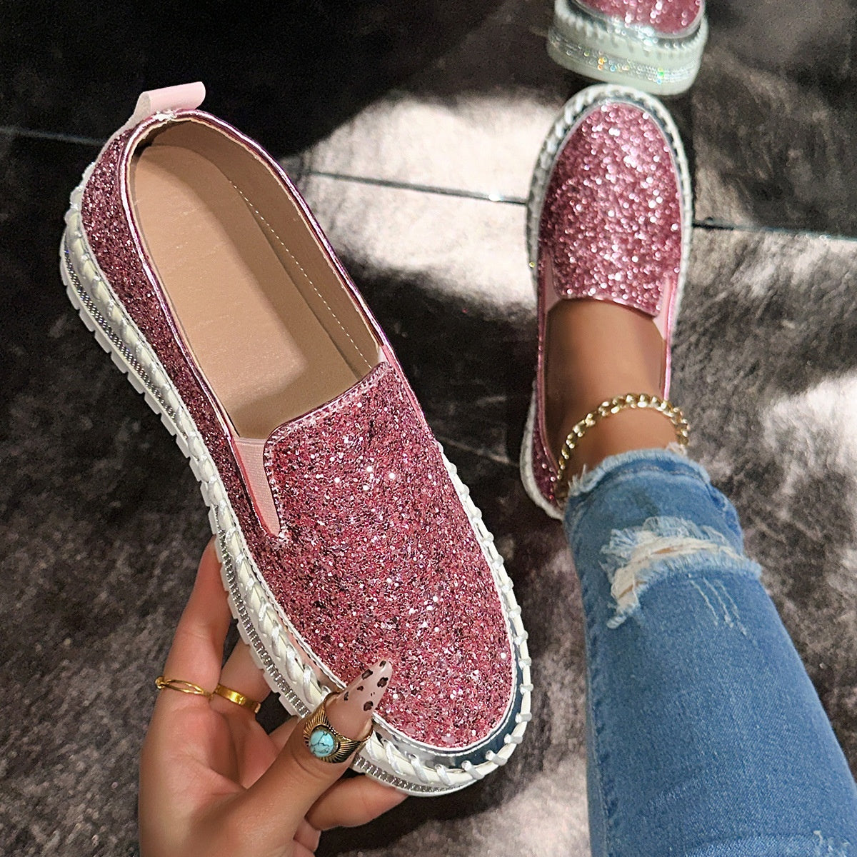 👟 60% DE RÉDUCTION! 🚶‍♀️ Chaussures Slip-On Décontractées pour Femme – Confortables, Légères & Faciles à Enfiler pour le Quotidien 🌸