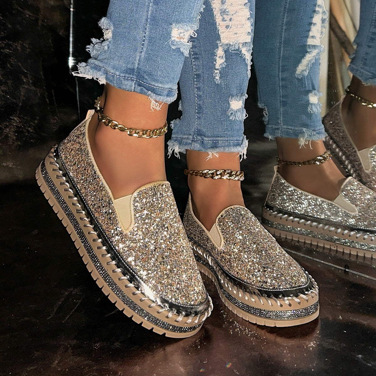 👟 60% DE RÉDUCTION! 🚶‍♀️ Chaussures Slip-On Décontractées pour Femme – Confortables, Légères & Faciles à Enfiler pour le Quotidien 🌸