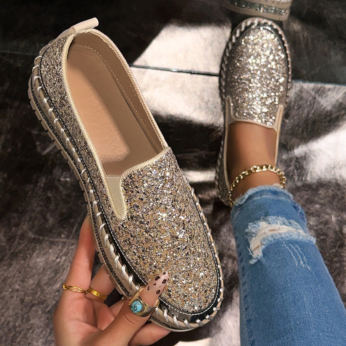 👟 60% DE RÉDUCTION! 🚶‍♀️ Chaussures Slip-On Décontractées pour Femme – Confortables, Légères & Faciles à Enfiler pour le Quotidien 🌸
