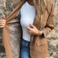 🌸Blazer élégant pour femmes avec doublure en imprimé léopard
