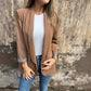 🌸Blazer élégant pour femmes avec doublure en imprimé léopard