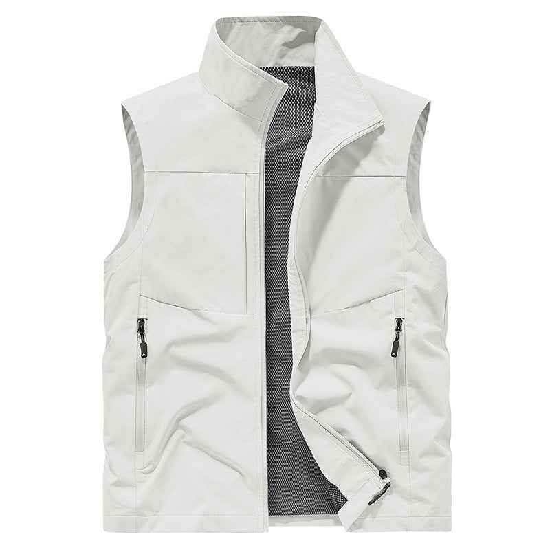 Gilet Confortable Pour Hommes à Séchage Rapide avec Poches